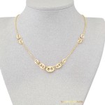 Χρυσό κολιέ περιμετρικών στοιχείων 